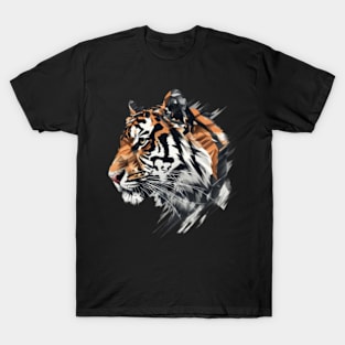 Mate coloursplat sonic tiger musing T-Shirt